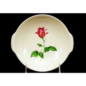 Vintage Platter Harmony House, Long Stem Betsy Rose Pink Mid Century Porcelain H